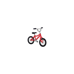 Obraz na płótnie Canvas red cycling bike bicycle isolated detoured