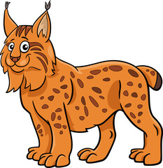 funny cartoon lynx wild animal character © Igor Zakowski