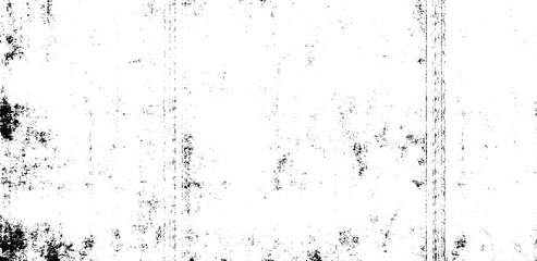 Monochrome texture composed of irregular graphic elements. Distressed uneven grunge background. Abstract vector illustration. Overlay for interesting effect and depth. Isolated on white background.