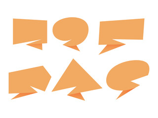 Set of chat bubbles template design