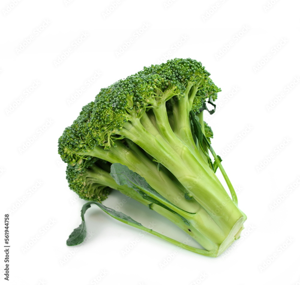 Wall mural Broccoli isolated on white background 