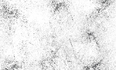 Grunge Black And White Urban. Dark Messy Dust Overlay Distress Background. Easy To Create Abstract Dotted, Scratched, Vintage Effect With Noise And Grain