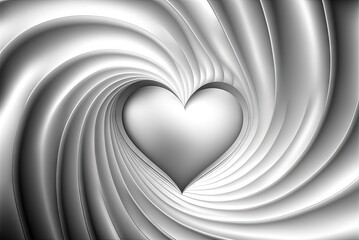 Fototapeta premium Silver Heart Valentine Pattern, Silver Heart Card, Silver Heart Background