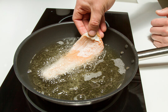 Trucha frita en sart&eacute;n