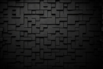 dark black wall texture background. Generative AI