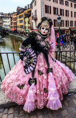 Obraz premium Disguised person - Annecy Venetian Carnival 2013