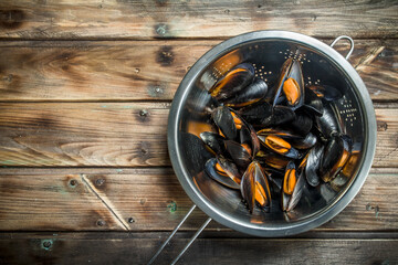 Fresh seafood clams.