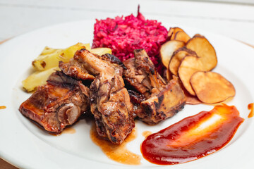 grilled pork ribs