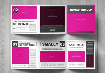 Nomad Square Trifold Template