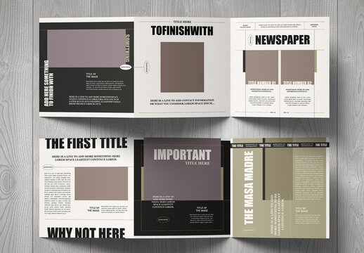 The Great Newspaper Square Trifold