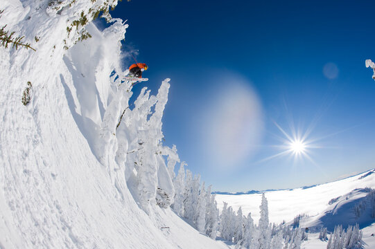 Ski jump, BC, Canada.