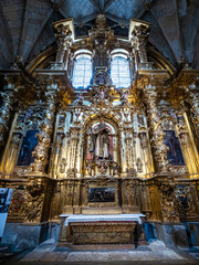 Interior of the Catedral de Santa Maria de Segovia at Segovia, Castilla y Leon, Spain
