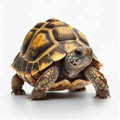 Obraz premium Egyptian Tortoise full body image with white background ultra realistic