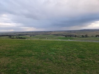 Fototapeta premium Farm Land Mountainous Views in Australia