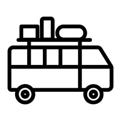 bus traveling icon