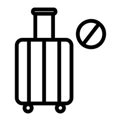 no travel icon