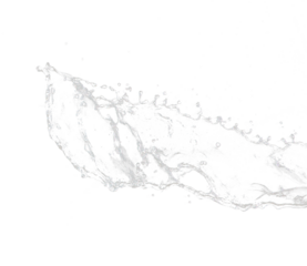 Shape form throw of Water splashes into drop water attack fluttering in air and stop motion freeze shot. Splash Water for explosion texture graphic resource elements, black background isolated