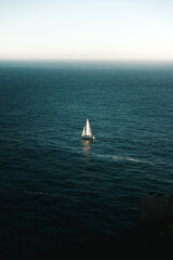 Sailing boat in the ocean