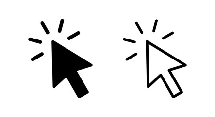Click icon vector illustration. pointer arrow sign and symbol. cursor icon