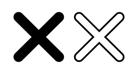 Obraz premium Close icon vector illustration. Delete sign and symbol. cross sign