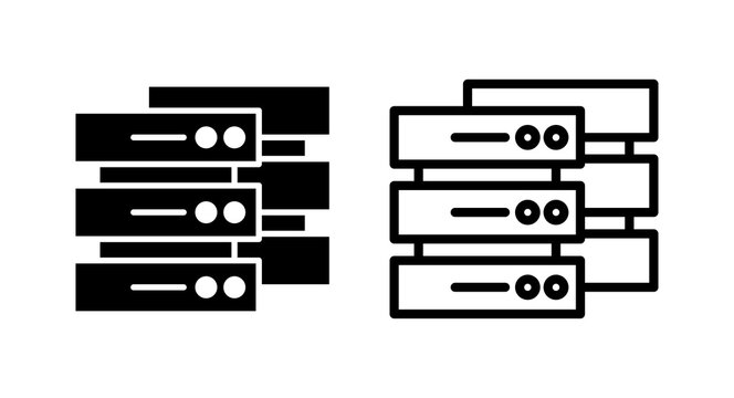 Database icon vector illustration. database sign and symbol