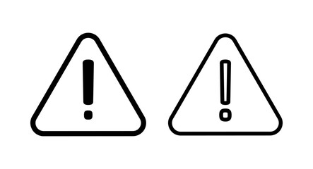 Exclamation danger sign illustration. attention sign and symbol. Hazard warning attention sign