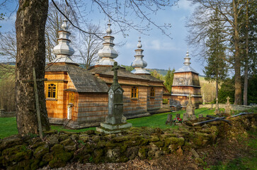 Obraz premium Church of St. Nicholas the Wonderworker in Rzepedź