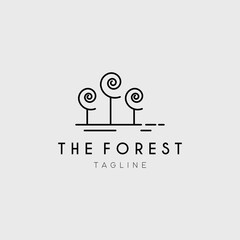 forest logo vector illustration design for use brand company sign