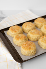 Freshly Baked Homemade Buttermilk Biscuits
