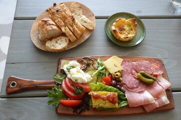 Light meal at the winery