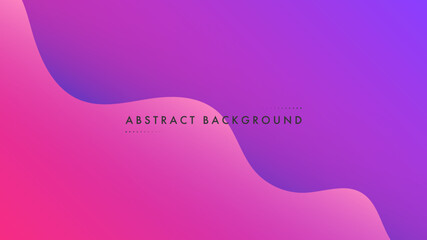 Abstract Modern Background with Wave Fluid Liquid Motion Lines Element and Pink Purple Blue Gradient Color