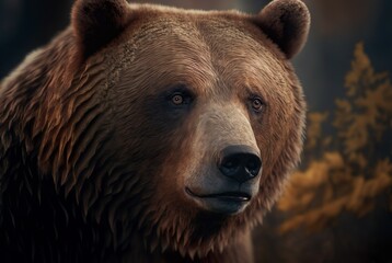brown bear portrait