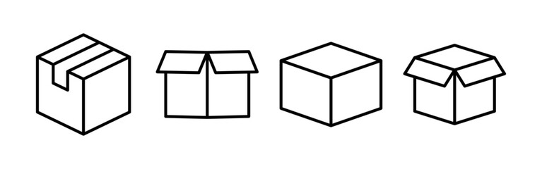 Box icon vector for web and mobile app. box sign and symbol, parcel, package