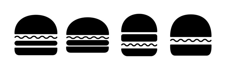 Burger icon vector for web and mobile app. burger sign and symbol. hamburger