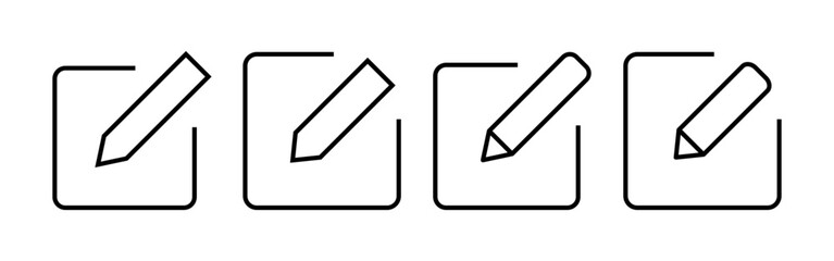 Edit icon vector for web and mobile app. edit document sign and symbol. edit text icon. pencil. sign up