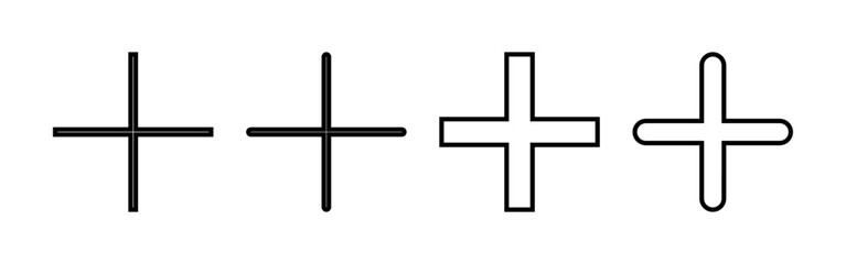 Plus Icon vector for web and mobile app. Add plus sign and symbol