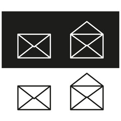 Envelopes icons. Vector illustration.