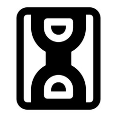 Hourglass glyph icon