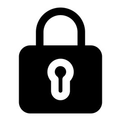 Lock glyph icon
