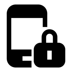 mobile Password glyph icon