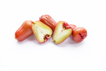 Rose apple isolated on the white background