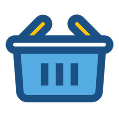 Basket two tone icon