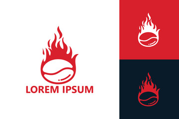 Burn coffee logo template design vector