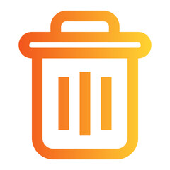 Trash Can gradient icon