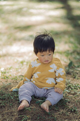 little child in the forest