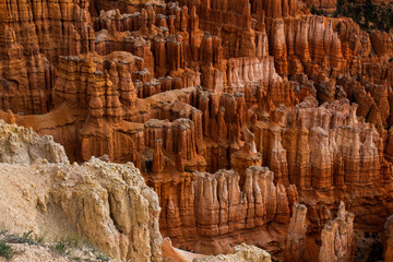 Bryce Canyon National Park hoodoos close up Utah