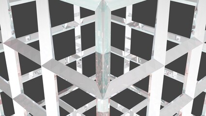 diamond 3d modern wireframe geometric structure background