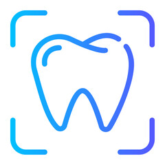tooth gradient icon