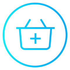 Shopping Basket gradient icon