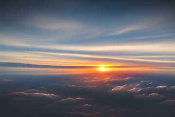 薄明りの雲海